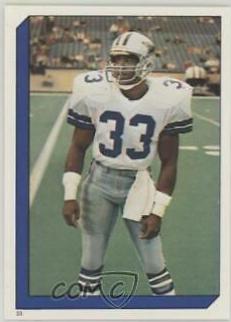 1986 Topps Stickers Tony Dorsett #33 card