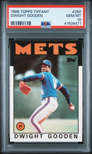 1986 Topps Tiffany Dwight Gooden #250 card