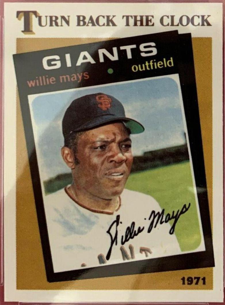 1986 Topps Tiffany Willie Mays [Turn Back the Clock] #403 card