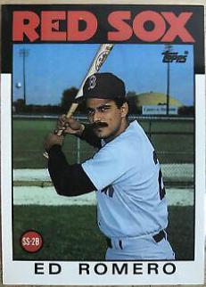 1986 Topps Traded Ed Romero #95T card
