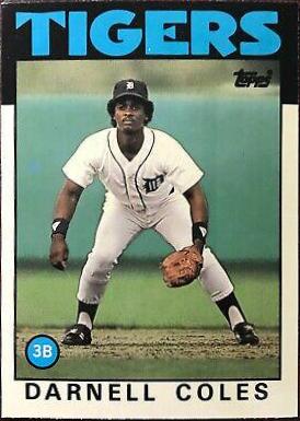 1986 Topps Traded Tiffany Darnell Coles #26T card