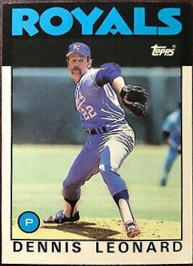 1986 Topps Traded Tiffany Dennis Leonard #65T card