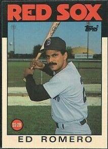 1986 Topps Traded Tiffany Ed Romero #95T card