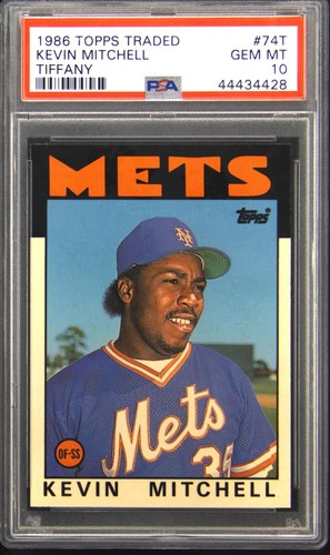 1986 Topps Traded Tiffany Kevin Mitchell #74T card