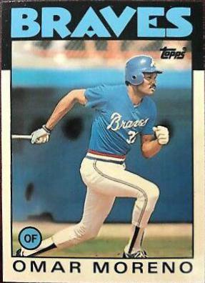 1986 Topps Traded Tiffany Omar Moreno #75T card