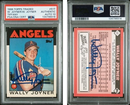 1986 Topps Traded Tiffany Wally Joyner #51T card