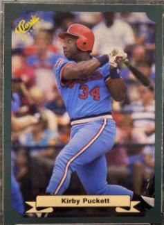 1987 Classic MLB Game Kirby Puckett #55 card