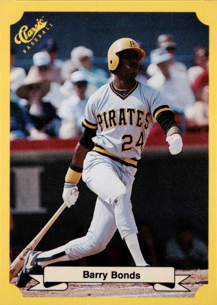 1987 Classic Travel Update Barry Bonds [Yellow Back] #113 card