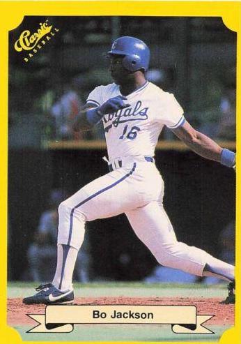 1987 Classic Travel Update Bo Jackson [Yellow Back] #109 card