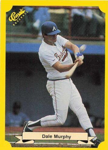 1987 Classic Travel Update Dale Murphy [Yellow Back] #106 card