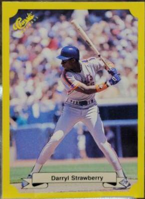 1987 Classic Travel Update Darryl Strawberry [Yellow Back] #122 card