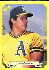 1987 Classic Travel Update Jose Canseco [Green Back] #125 card