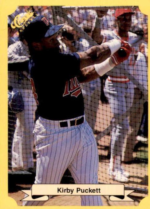 1987 Classic Travel Update Kirby Puckett [Yellow Back] #112 card