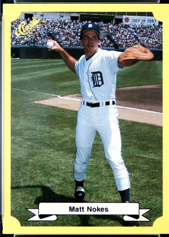 1987 Classic Travel Update Matt Nokes [Yellow Back] #129 card