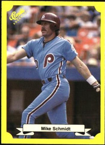 1987 Classic Travel Update Mike Schmidt [Yellow Back] #101 card