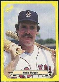1987 Classic Travel Update Wade Boggs [Yellow Back] #105 card