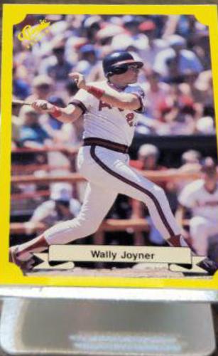1987 Classic Travel Update Wally Joyner [Yellow Back] #108 card