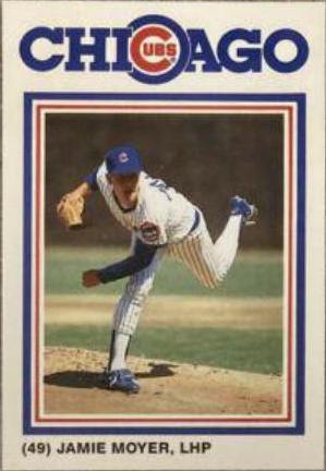 1987 Cubs David Berg Jamie Moyer #49 card