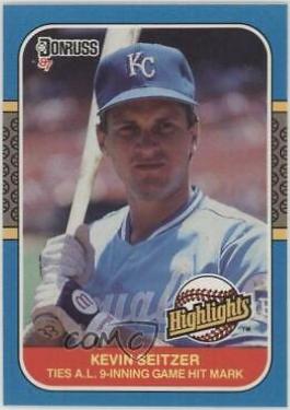 1987 Donruss Highlights Kevin Seitzer #26 card