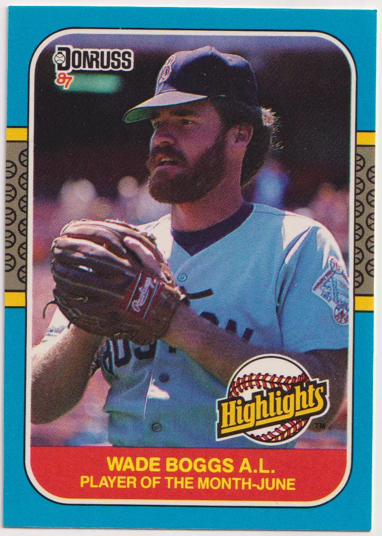 1987 Donruss Highlights Wade Boggs #14 card