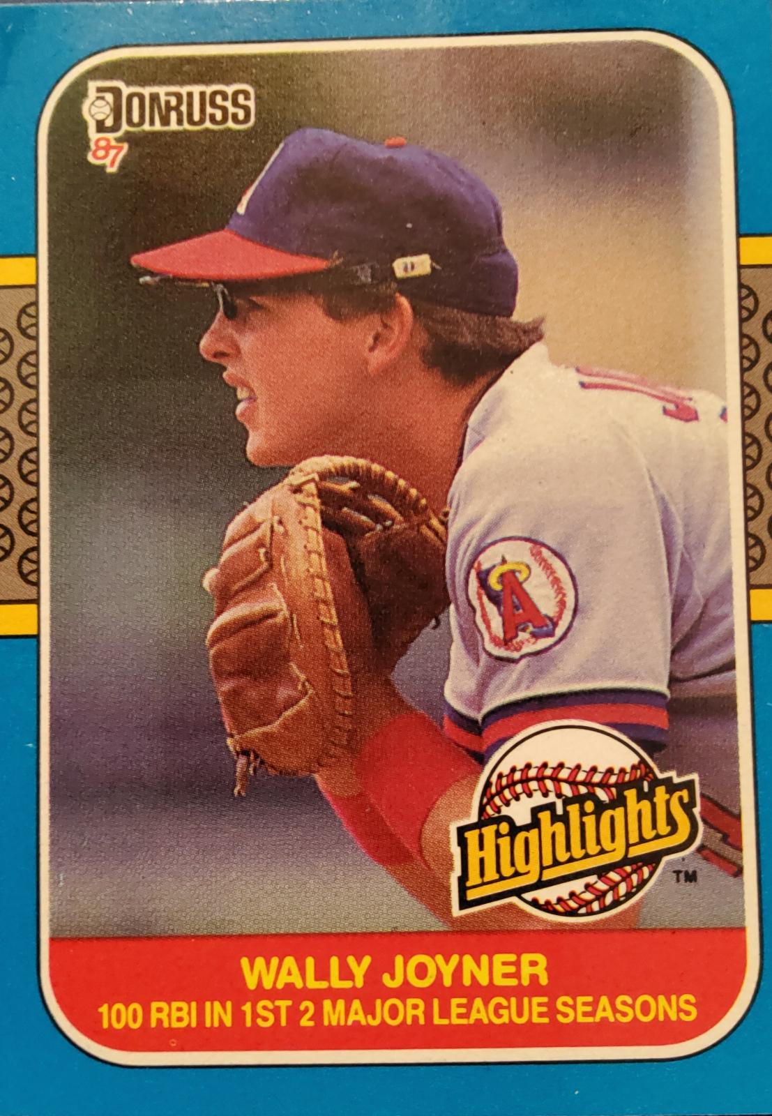 1987 Donruss Highlights Wally Joyner #35 card