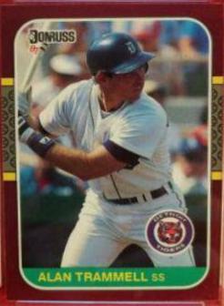 1987 Donruss Opening Day Alan Trammell #216 card