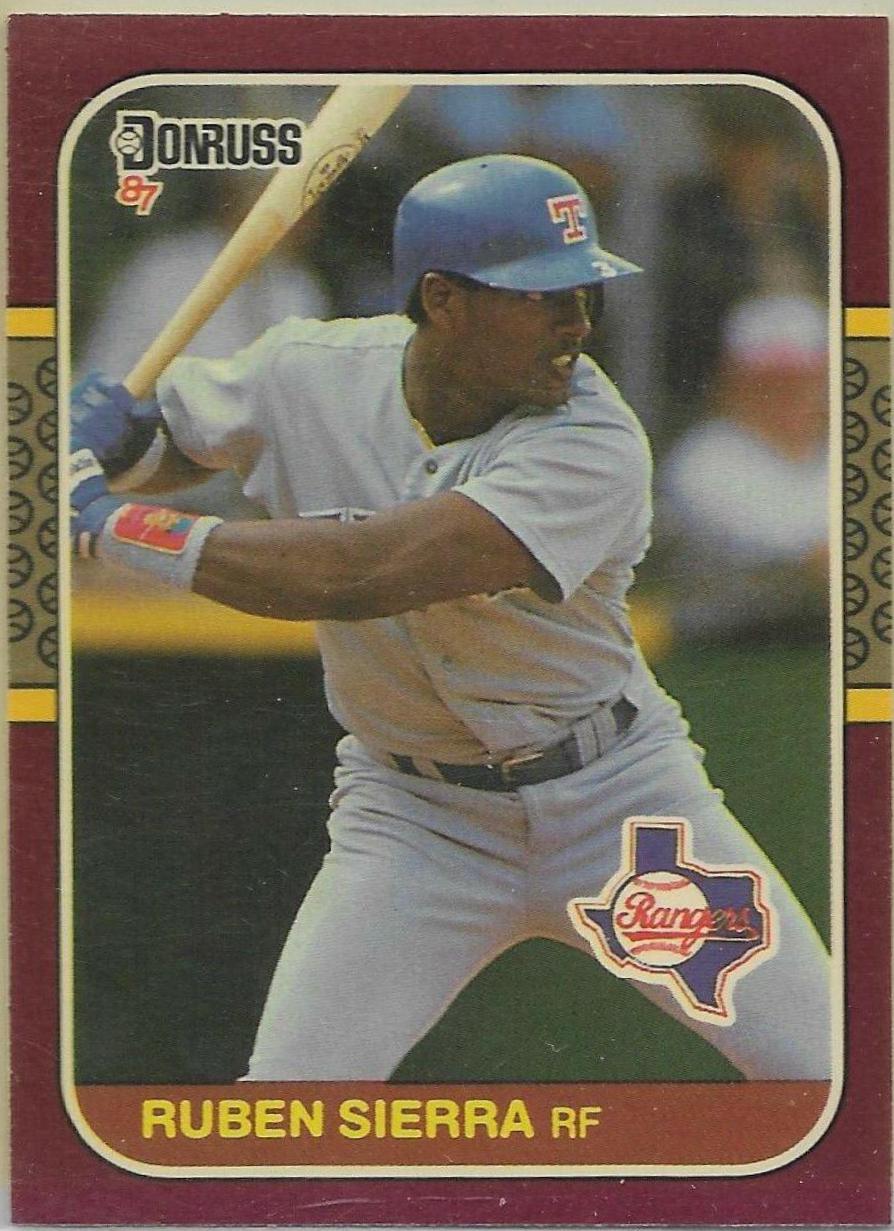 1987 Donruss Opening Day Ruben Sierra #172 card