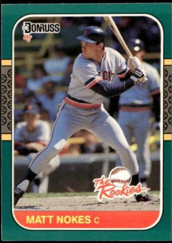1987 Donruss Rookies Matt Nokes #12 card