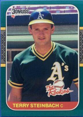 1987 Donruss Rookies Terry Steinbach #26 card