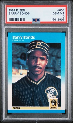 1987 Fleer Barry Bonds #604 card