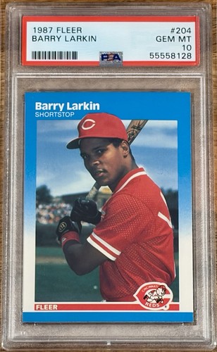 1987 Fleer Barry Larkin #204 card