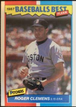 1987 Fleer Baseball's Best Roger Clemens #10 card
