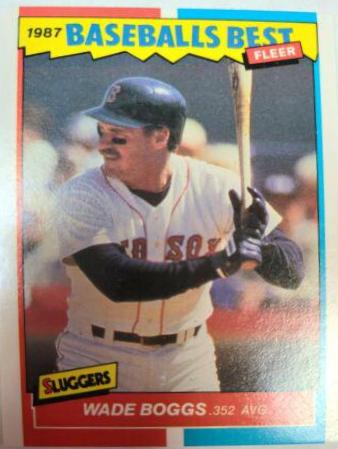 1987 Fleer Baseball's Best Wade Boggs #4 card