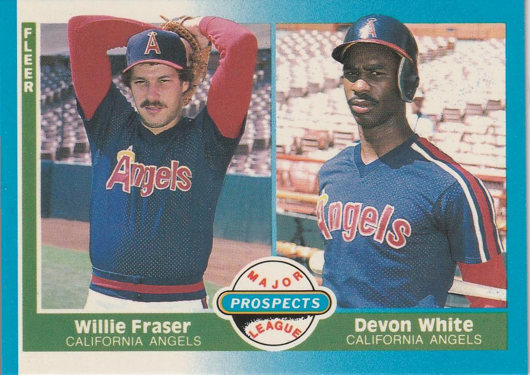 1987 Fleer Glossy Major Lge. Prospect [W. Fraser, D. White] #646 card