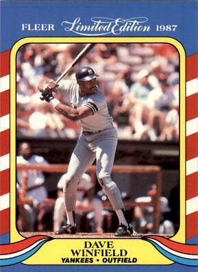 1987 Fleer Limited Edition Dave Winfield #42 card