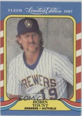 1987 Fleer Limited Edition Robin Yount #44 card