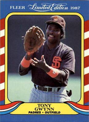 1987 Fleer Limited Edition Tony Gwynn #19 card