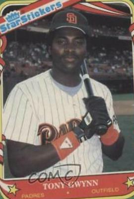 1987 Fleer Star Stickers Tony Gwynn #52 card