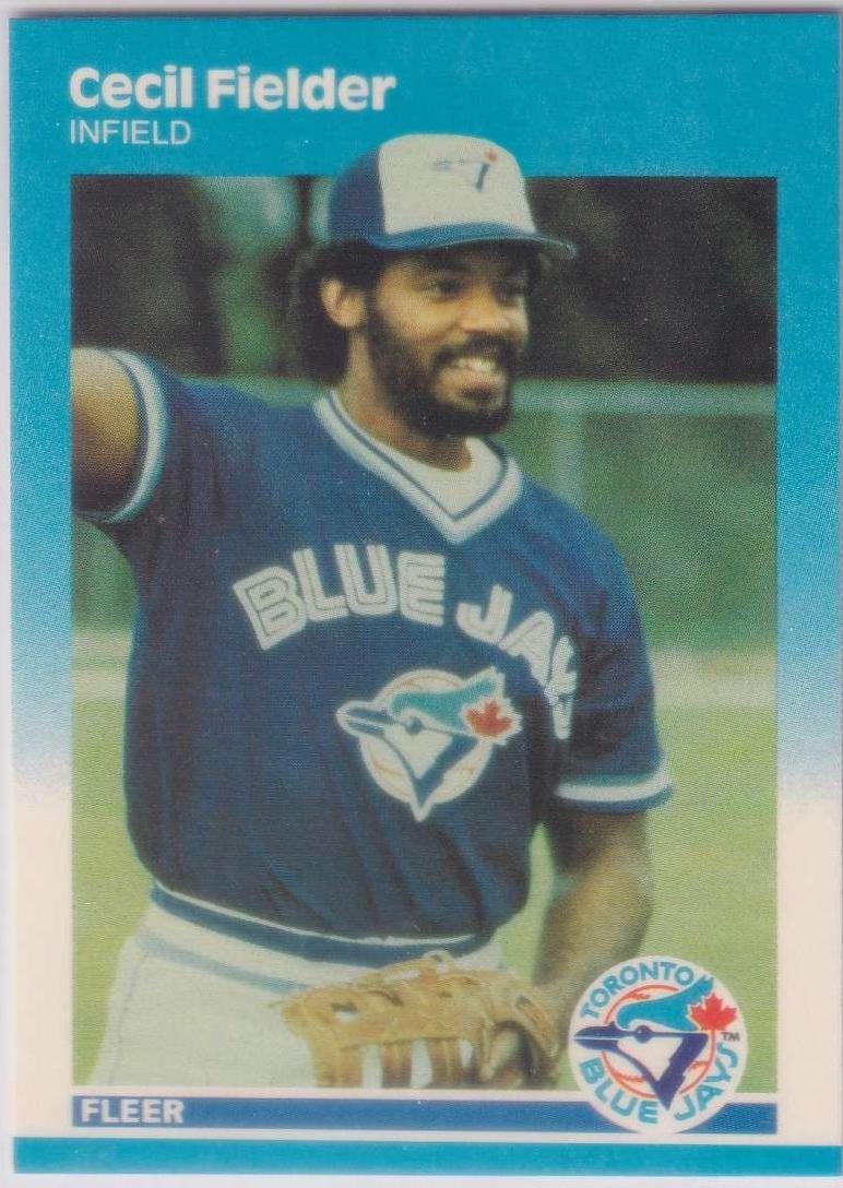 1987 Fleer Update Glossy Cecil Fielder #U-31 card