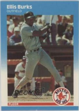 1987 Fleer Update Glossy Ellis Burks #U-15 card