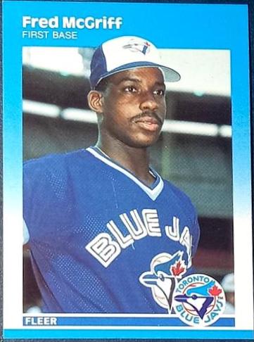 1987 Fleer Update Glossy Fred McGriff #U-75 card
