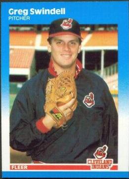 1987 Fleer Update Glossy Greg Swindell #U-116 card