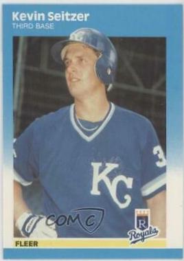 1987 Fleer Update Glossy Kevin Seitzer #U-108 card