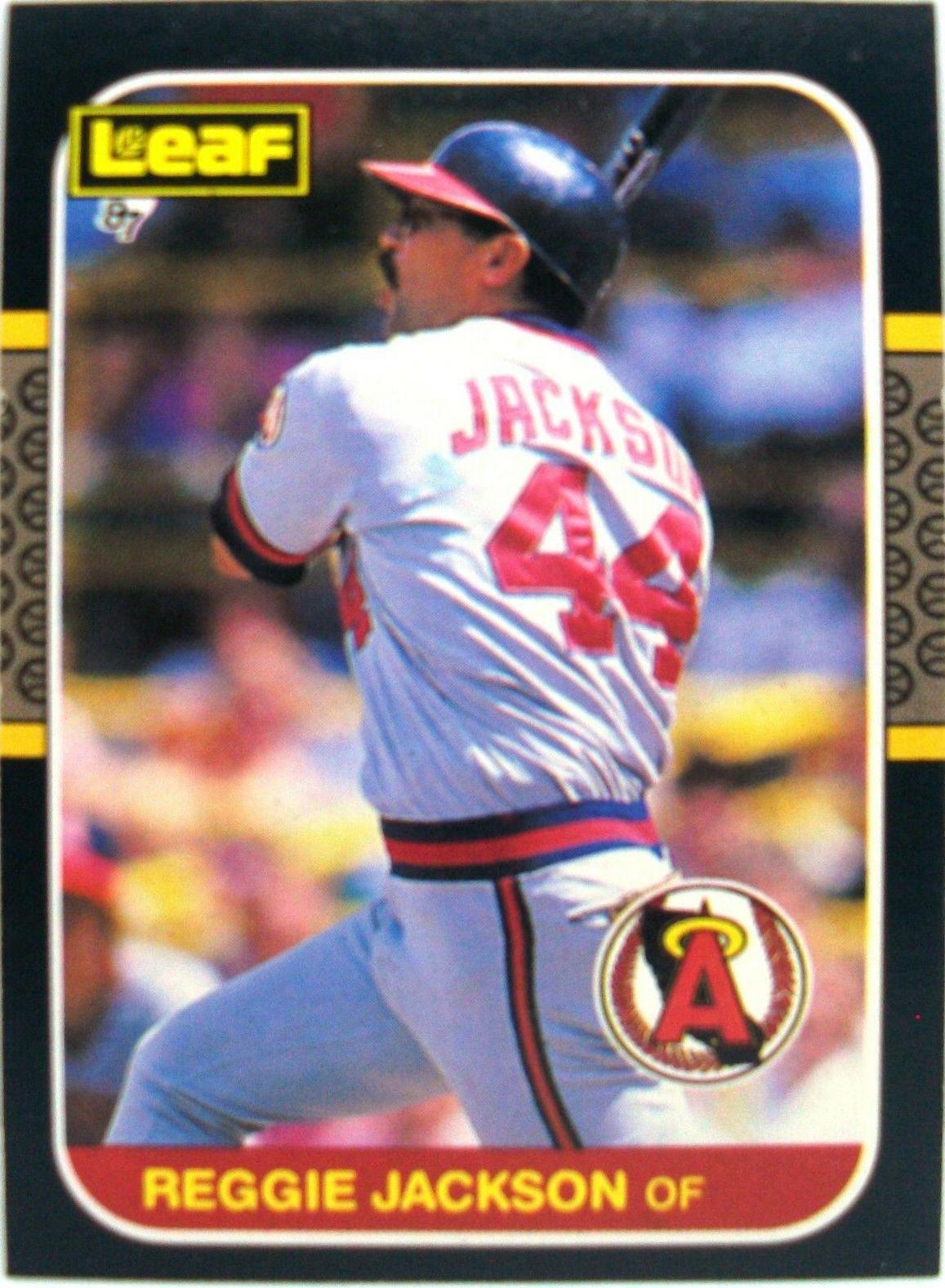 1987 Leaf Reggie Jackson #201 card