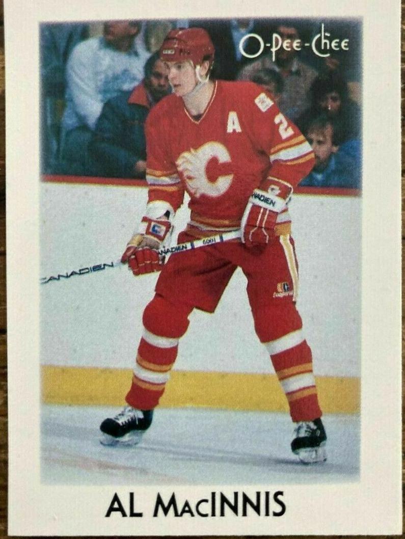 1987 O-Pee-Chee Minis Al MacInnis #26 card
