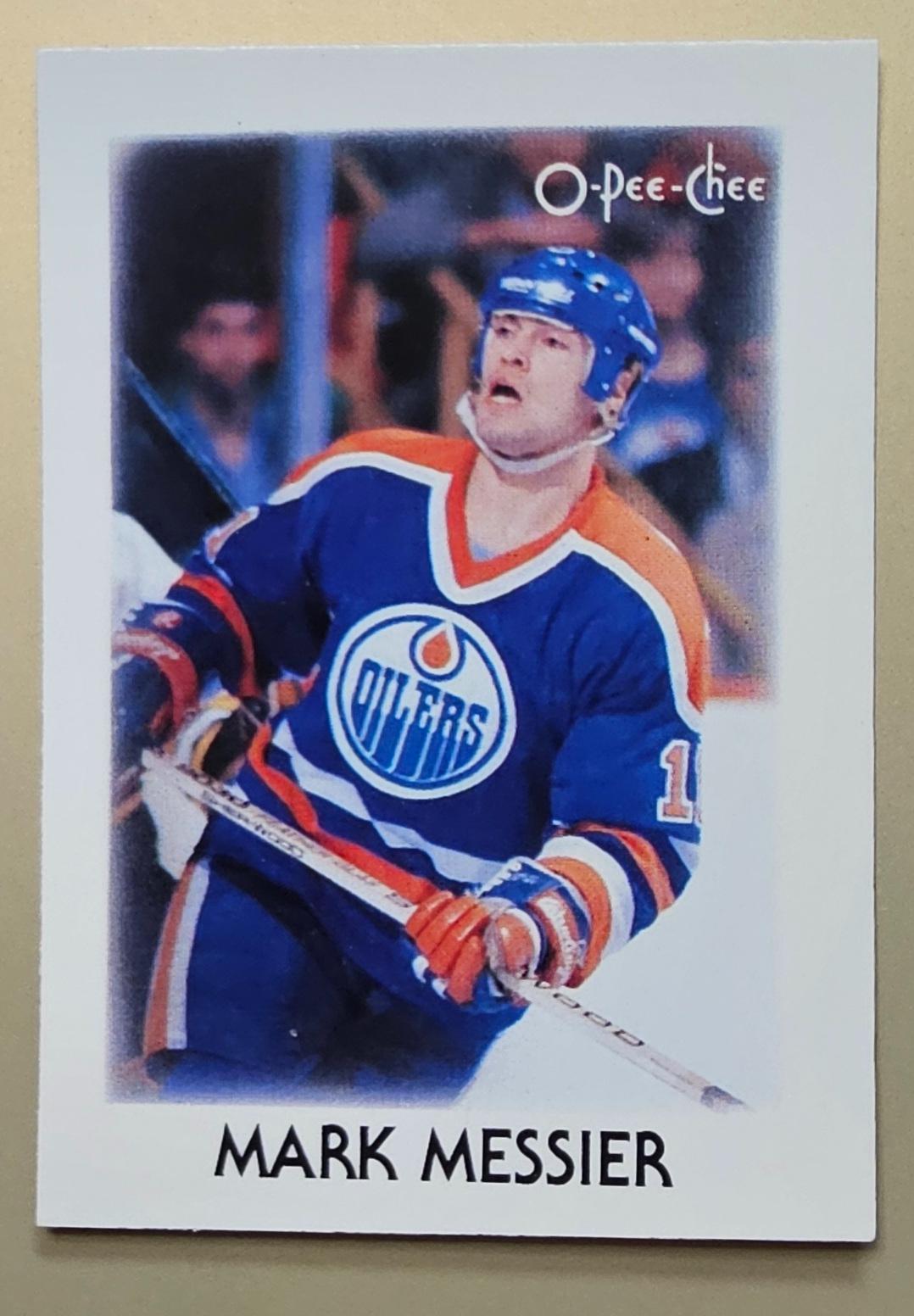 1987 O-Pee-Chee Minis Mark Messier #28 card