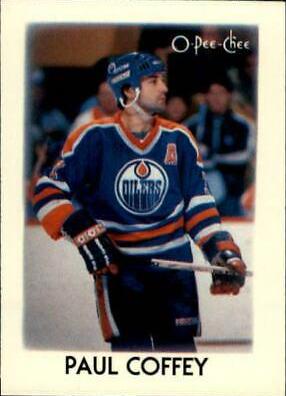 1987 O-Pee-Chee Minis Paul Coffey #8 card