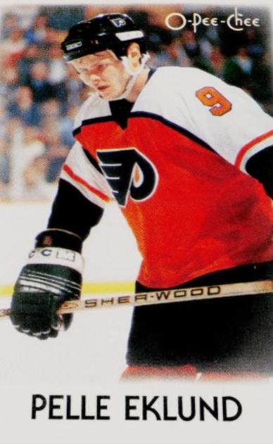 1987 O-Pee-Chee Minis Pelle Eklund #9 card
