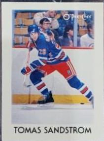 1987 O-Pee-Chee Minis Tomas Sandstrom #38 card