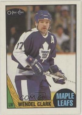 1987 O-Pee-Chee Wendel Clark #12 card